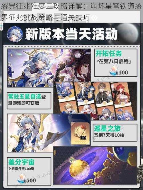 裂界征兆难度二攻略详解:崩坏星穹铁道裂界征兆挑战策略与通关技巧