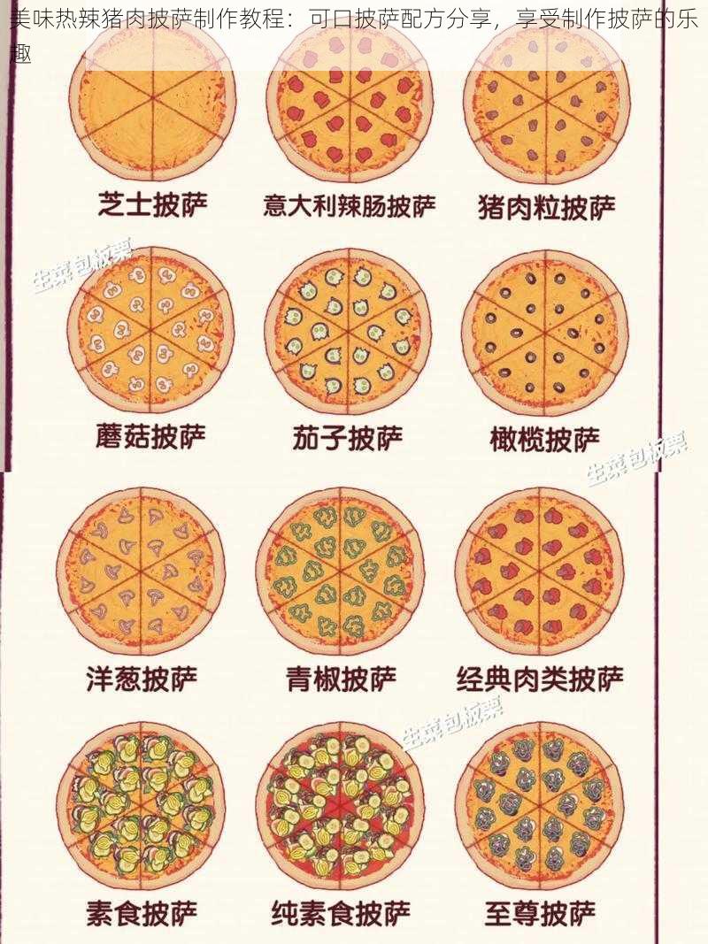 美味热辣猪肉披萨制作教程:可口披萨配方分享,享受制作披萨的乐趣