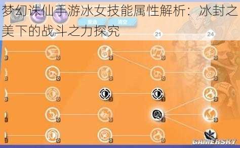 梦幻诛仙手游冰女技能属性解析:冰封之美下的战斗之力探究