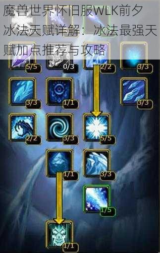 魔兽世界怀旧服WLK前夕冰法天赋详解:冰法最强天赋加点推荐与攻略