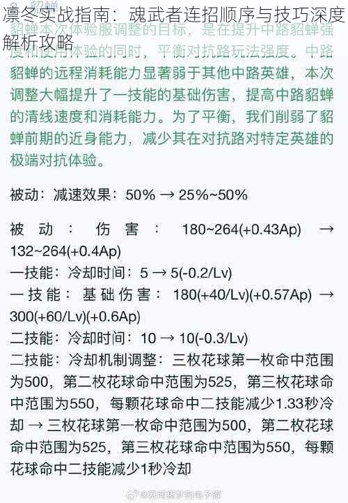 凛冬实战指南:魂武者连招顺序与技巧深度解析攻略