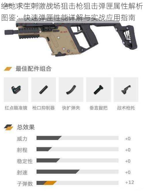 绝地求生刺激战场狙击枪狙击弹匣属性解析图鉴:快速弹匣性能详解与实战应用指南