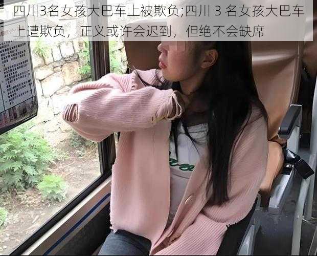 四川3名女孩大巴车上被欺负;四川 3 名女孩大巴车上遭欺负,正义或许会迟到,但绝不会缺席