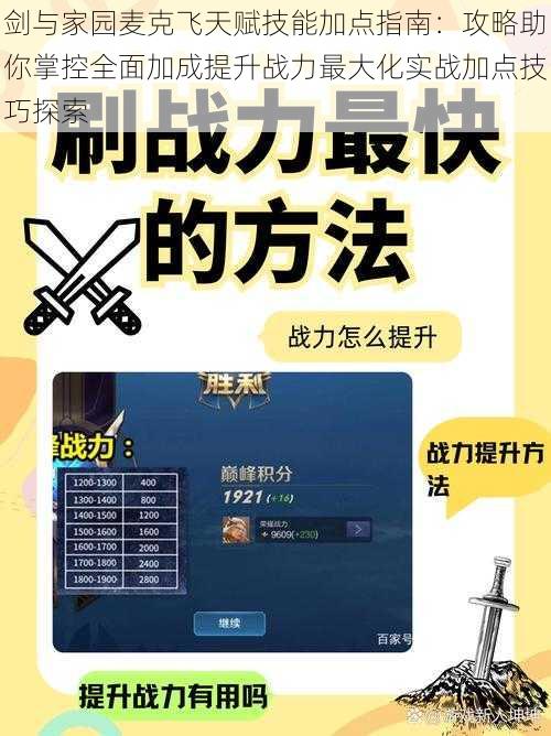 剑与家园麦克飞天赋技能加点指南:攻略助你掌控全面加成提升战力最大化实战加点技巧探索