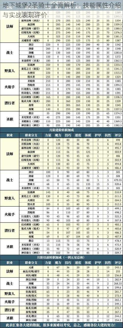 地下城堡2圣骑士全面解析:技能属性介绍与实战表现评价