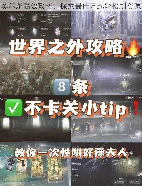 奥尔龙高效攻略:探索最佳方式轻松刷资源