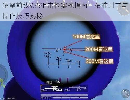 堡垒前线VSS狙击枪实战指南:精准射击与操作技巧揭秘