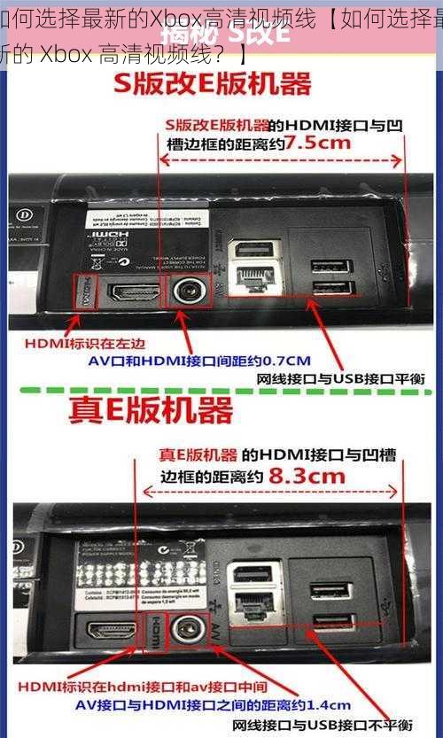如何选择最新的Xbox高清视频线【如何选择最新的 Xbox 高清视频线?】