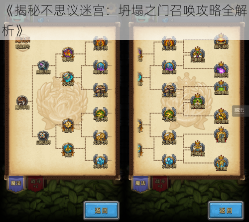 《揭秘不思议迷宫:坍塌之门召唤攻略全解析》