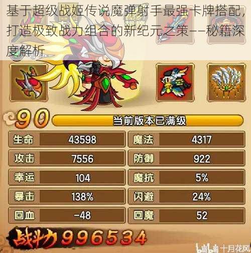 基于超级战姬传说魔弹射手最强卡牌搭配,打造极致战力组合的新纪元之策——秘籍深度解析