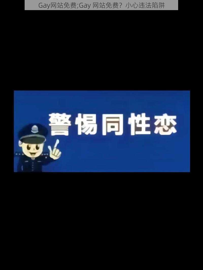 Gay网站免费;Gay 网站免费?小心违法陷阱