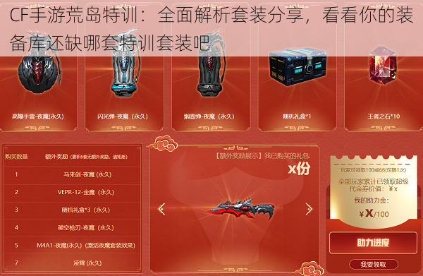 CF手游荒岛特训:全面解析套装分享,看看你的装备库还缺哪套特训套装吧