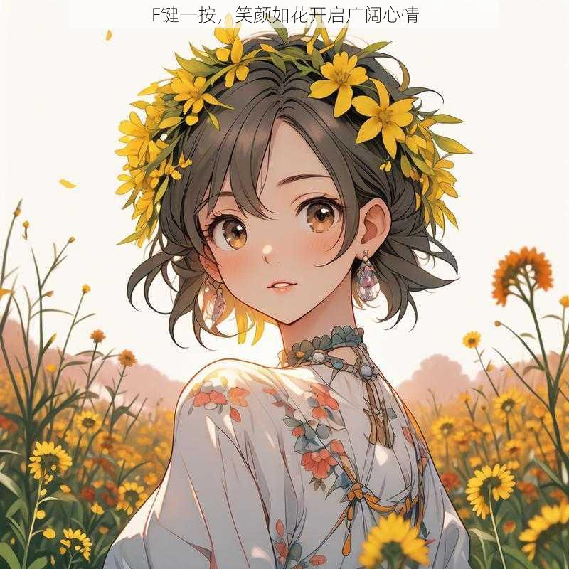 F键一按,笑颜如花开启广阔心情
