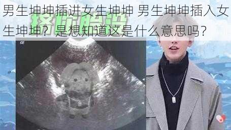男生坤坤插进女生坤坤 男生坤坤插入女生坤坤?是想知道这是什么意思吗?