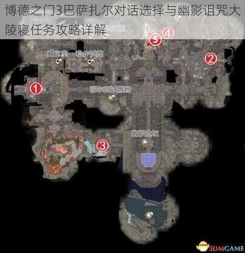 博德之门3巴萨扎尔对话选择与幽影诅咒大陵寝任务攻略详解