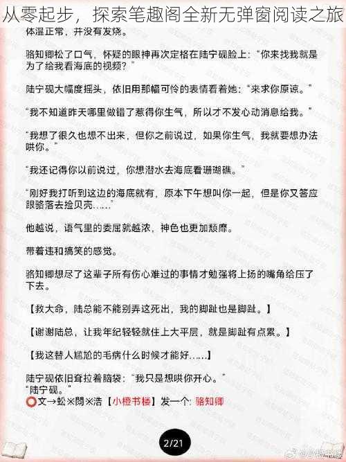从零起步,探索笔趣阁全新无弹窗阅读之旅