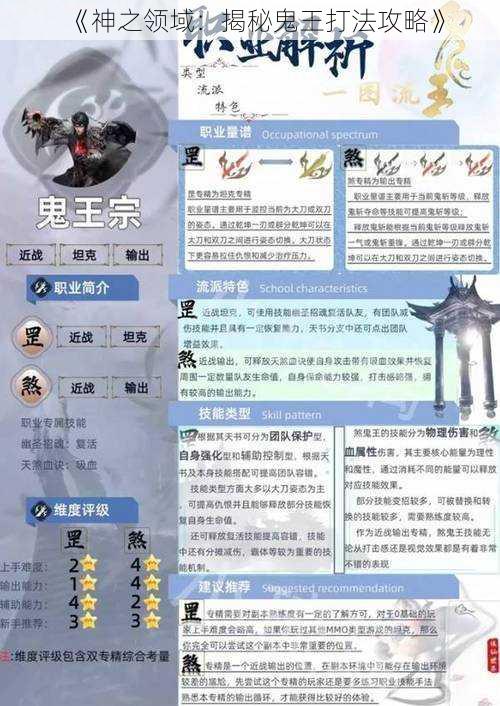 《神之领域:揭秘鬼王打法攻略》