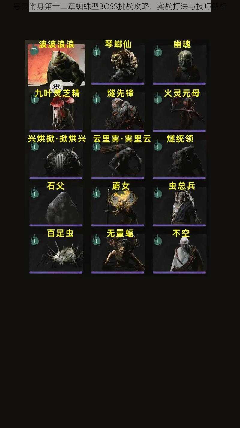 恶灵附身第十二章蜘蛛型BOSS挑战攻略:实战打法与技巧解析