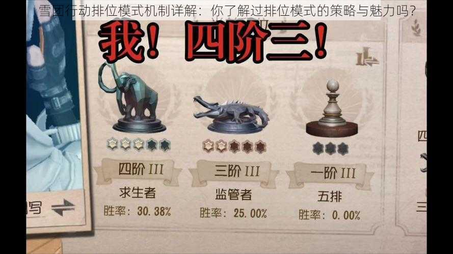 雪团行动排位模式机制详解：你了解过排位模式的策略与魅力吗？