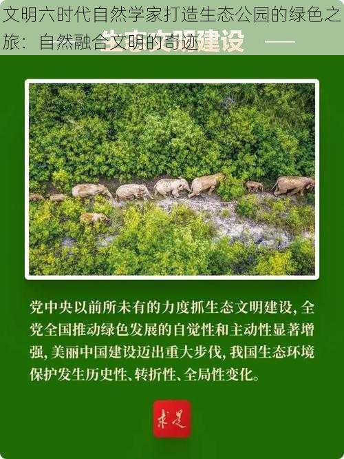 文明六时代自然学家打造生态公园的绿色之旅:自然融合文明的奇迹
