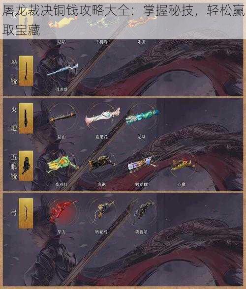屠龙裁决铜钱攻略大全:掌握秘技,轻松赢取宝藏