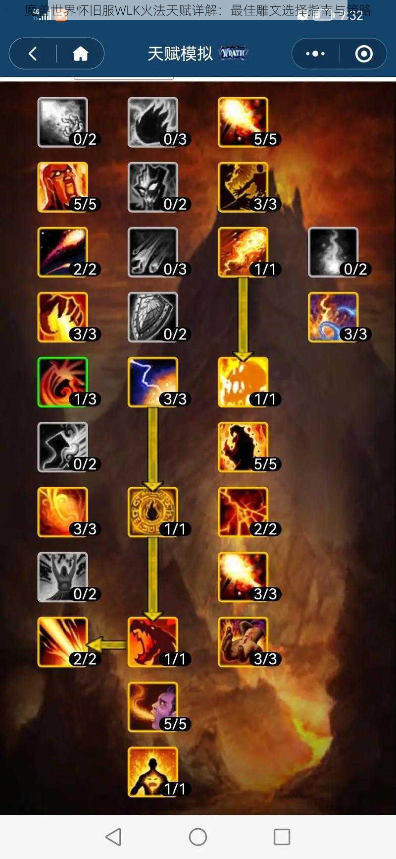 魔兽世界怀旧服WLK火法天赋详解:最佳雕文选择指南与策略