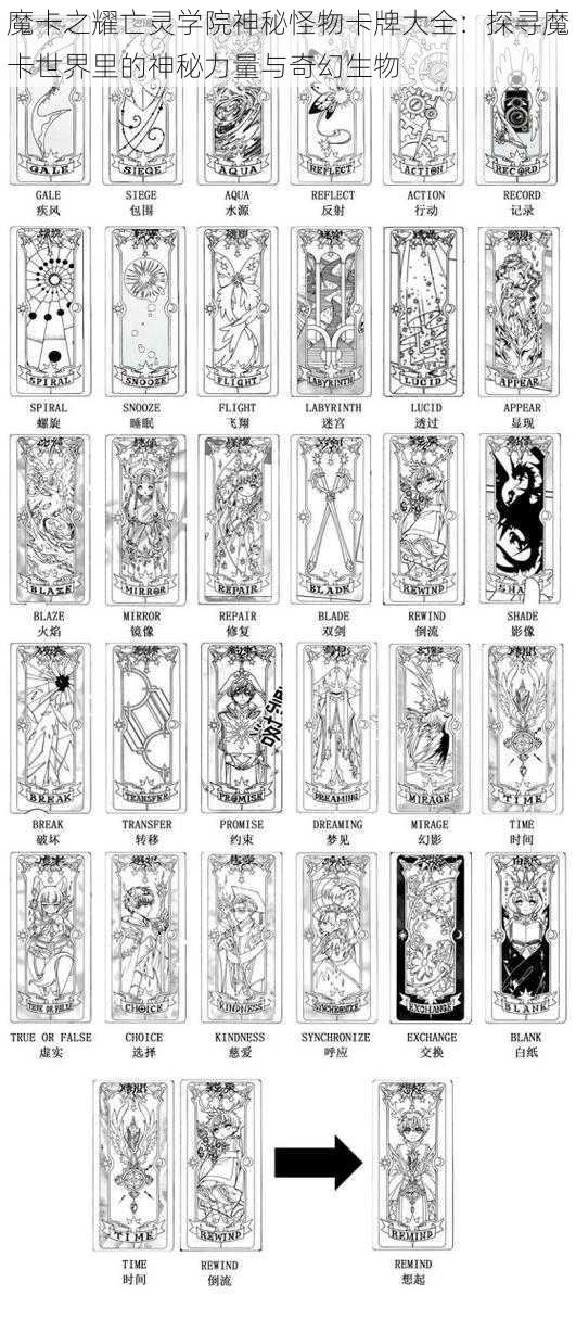 魔卡之耀亡灵学院神秘怪物卡牌大全:探寻魔卡世界里的神秘力量与奇幻生物