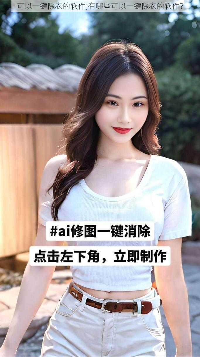 可以一键除衣的软件;有哪些可以一键除衣的软件?