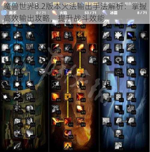 魔兽世界8.2版本火法输出手法解析:掌握高效输出攻略,提升战斗效能