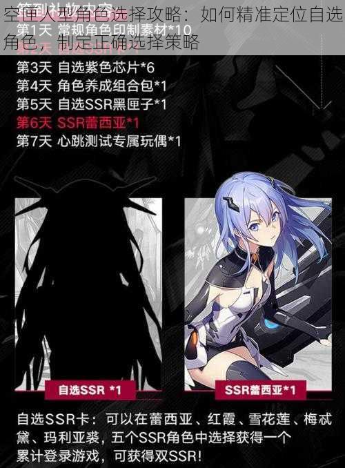 空匣人型角色选择攻略:如何精准定位自选角色,制定正确选择策略