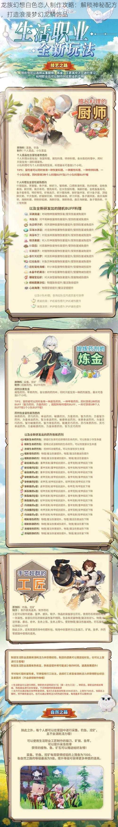龙族幻想白色恋人制作攻略:解锁神秘配方,打造浪漫梦幻龙鳞饰品