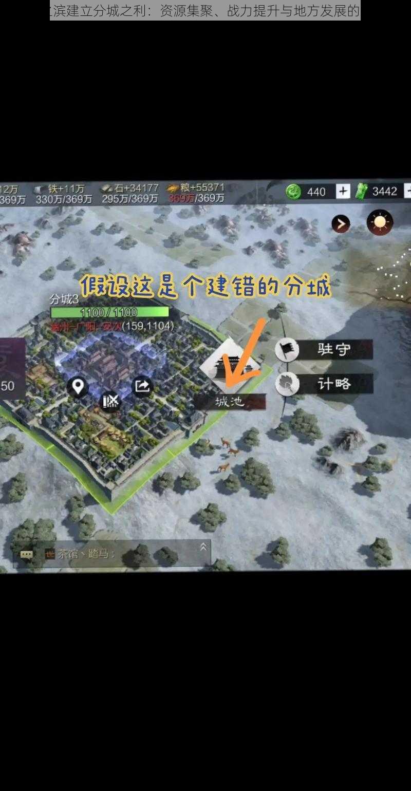 率土之滨建立分城之利:资源集聚、战力提升与地方发展的推动力