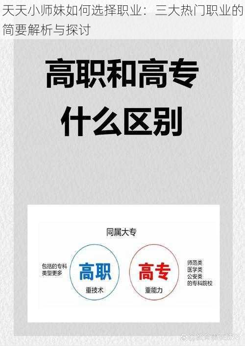 天天小师妹如何选择职业:三大热门职业的简要解析与探讨