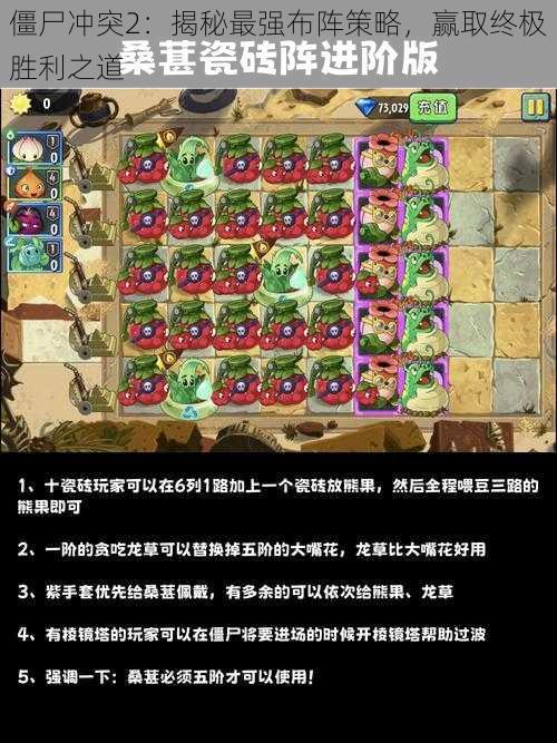 僵尸冲突2:揭秘最强布阵策略,赢取终极胜利之道