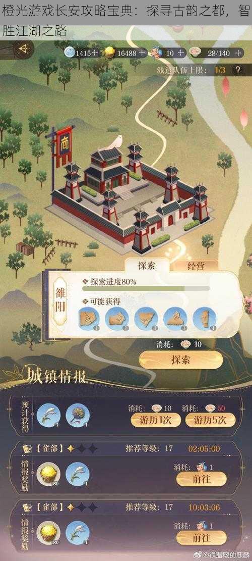 橙光游戏长安攻略宝典:探寻古韵之都,智胜江湖之路