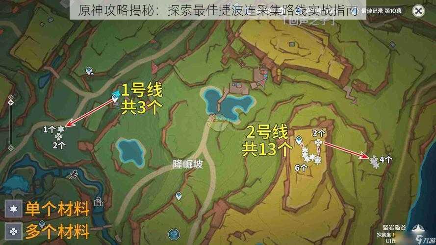 原神攻略揭秘:探索最佳捷波连采集路线实战指南
