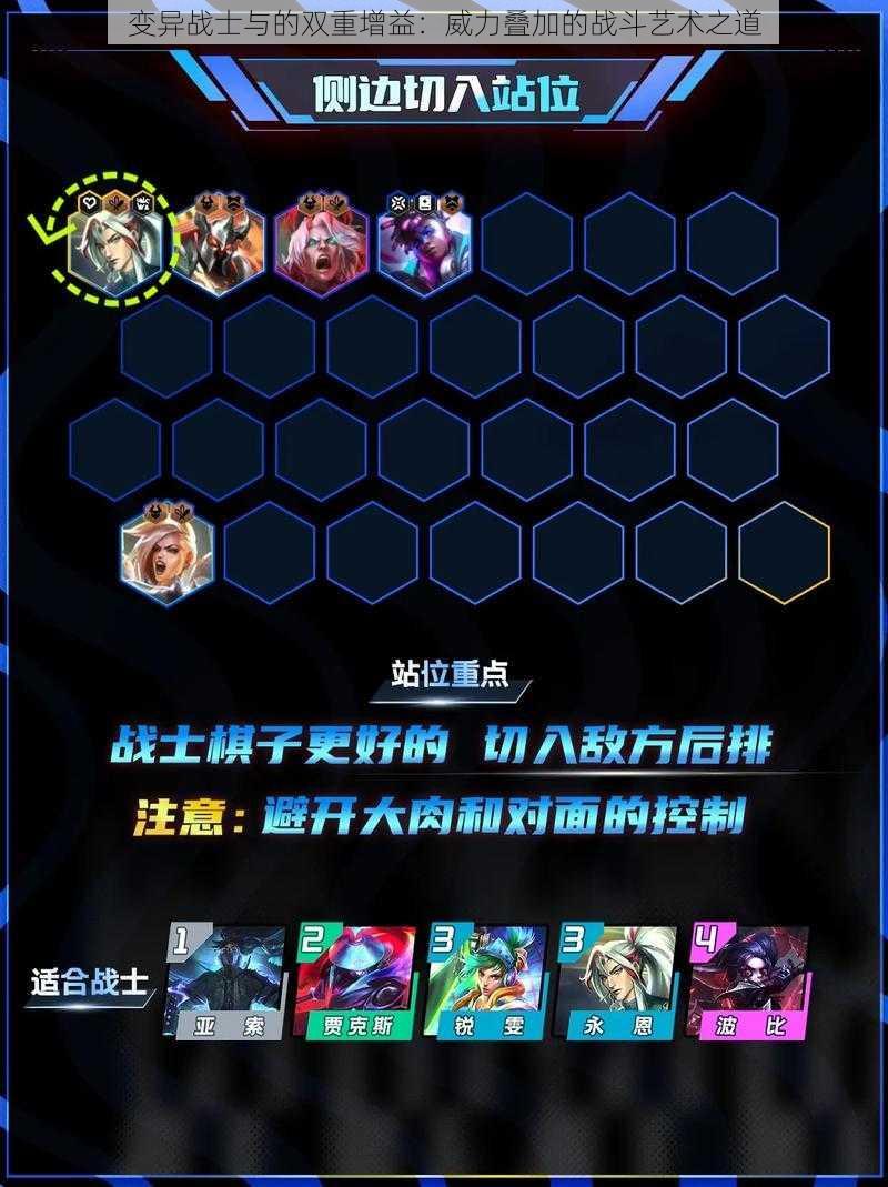 变异战士与的双重增益:威力叠加的战斗艺术之道
