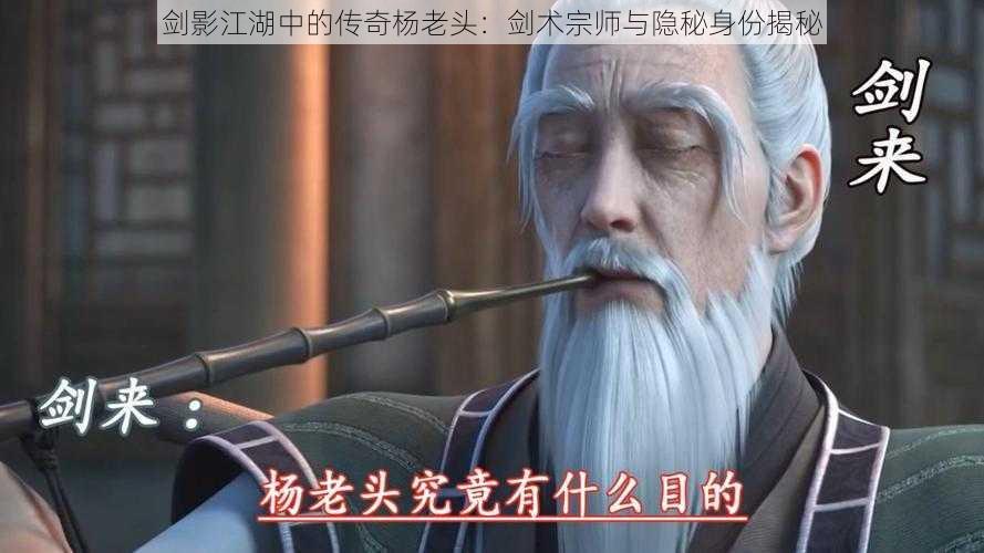剑影江湖中的传奇杨老头:剑术宗师与隐秘身份揭秘