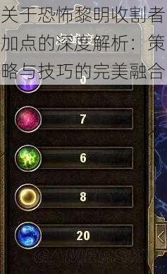 关于恐怖黎明收割者加点的深度解析:策略与技巧的完美融合