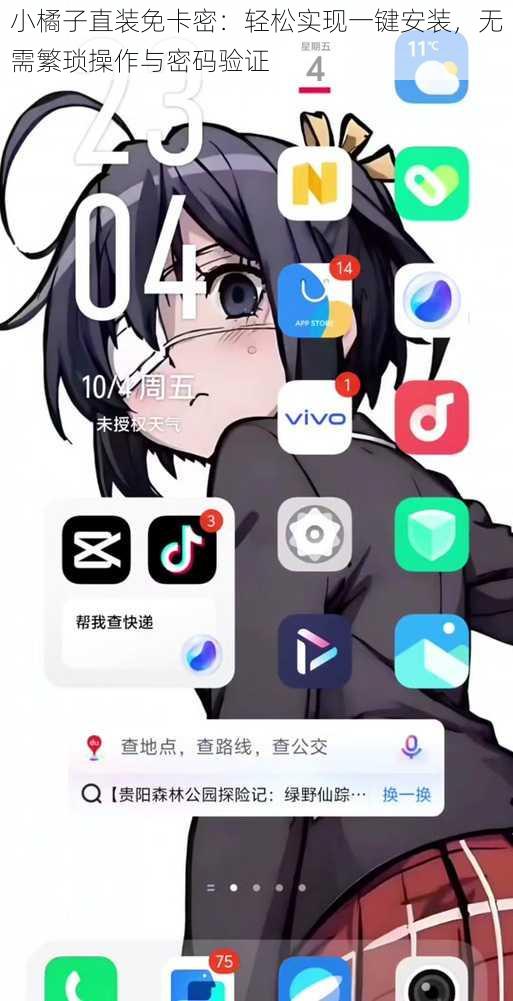 小橘子直装免卡密:轻松实现一键安装,无需繁琐操作与密码验证