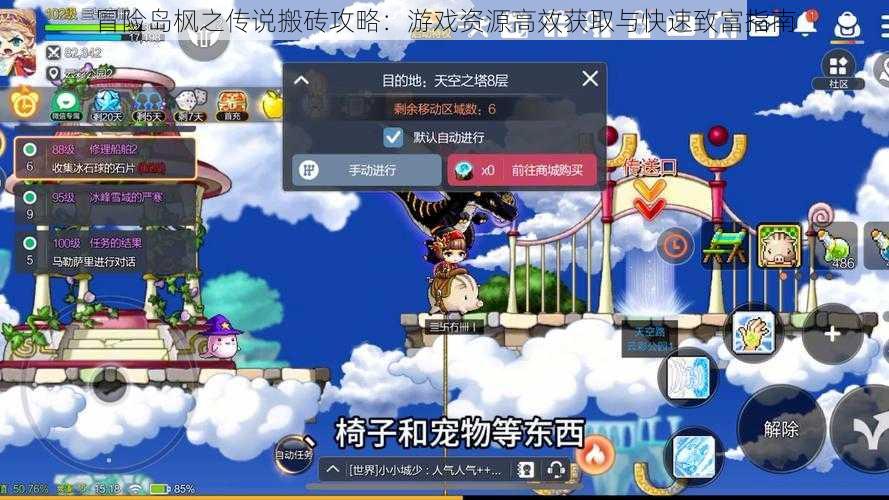 冒险岛枫之传说搬砖攻略:游戏资源高效获取与快速致富指南