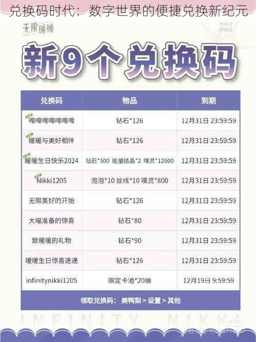 兑换码时代:数字世界的便捷兑换新纪元