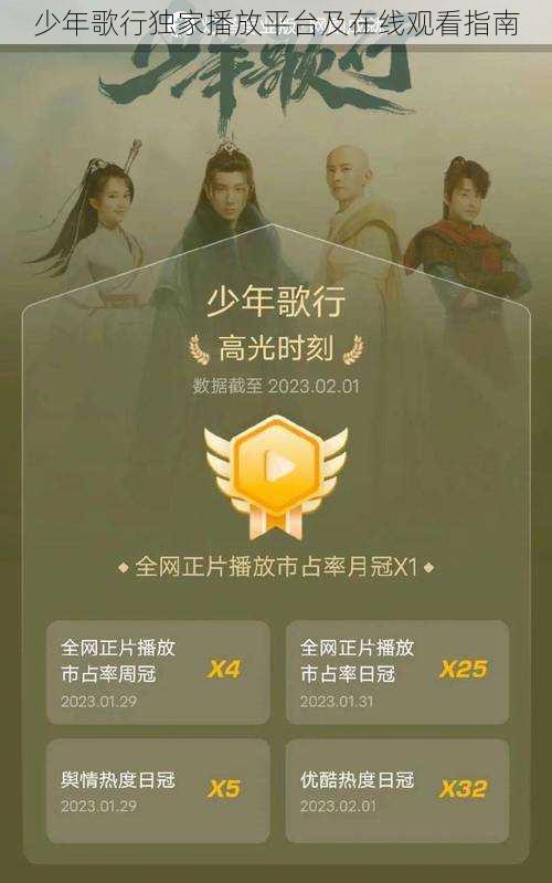 少年歌行独家播放平台及在线观看指南