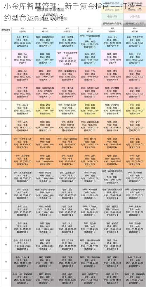 小金库智慧管理：新手氪金指南——打造节约型命运冠位攻略