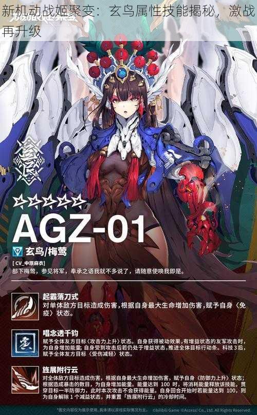 新机动战姬聚变:玄鸟属性技能揭秘,激战再升级