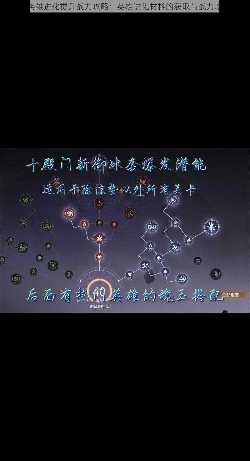 魂武者英雄进化提升战力攻略:英雄进化材料的获取与战力增强之路