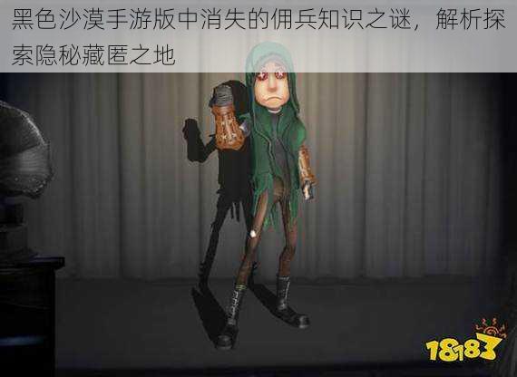 黑色沙漠手游版中消失的佣兵知识之谜,解析探索隐秘藏匿之地