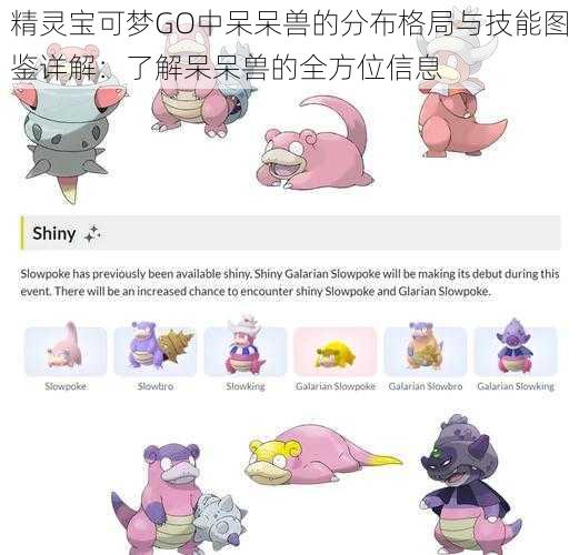 精灵宝可梦GO中呆呆兽的分布格局与技能图鉴详解:了解呆呆兽的全方位信息