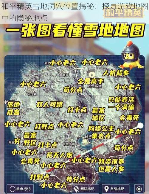 和平精英雪地洞穴位置揭秘:探寻游戏地图中的隐秘地点