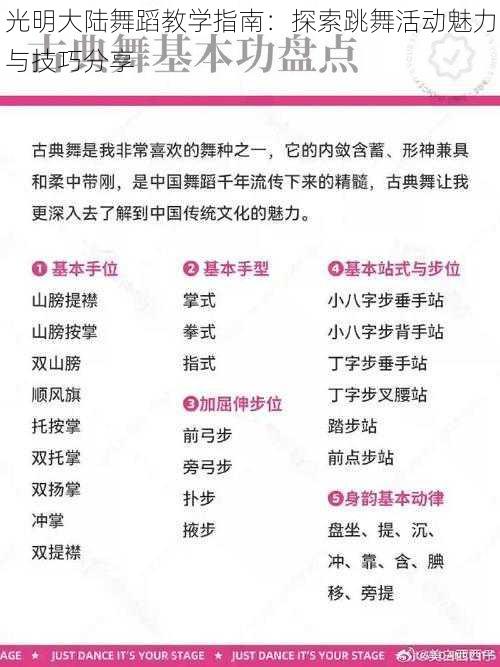 光明大陆舞蹈教学指南:探索跳舞活动魅力与技巧分享